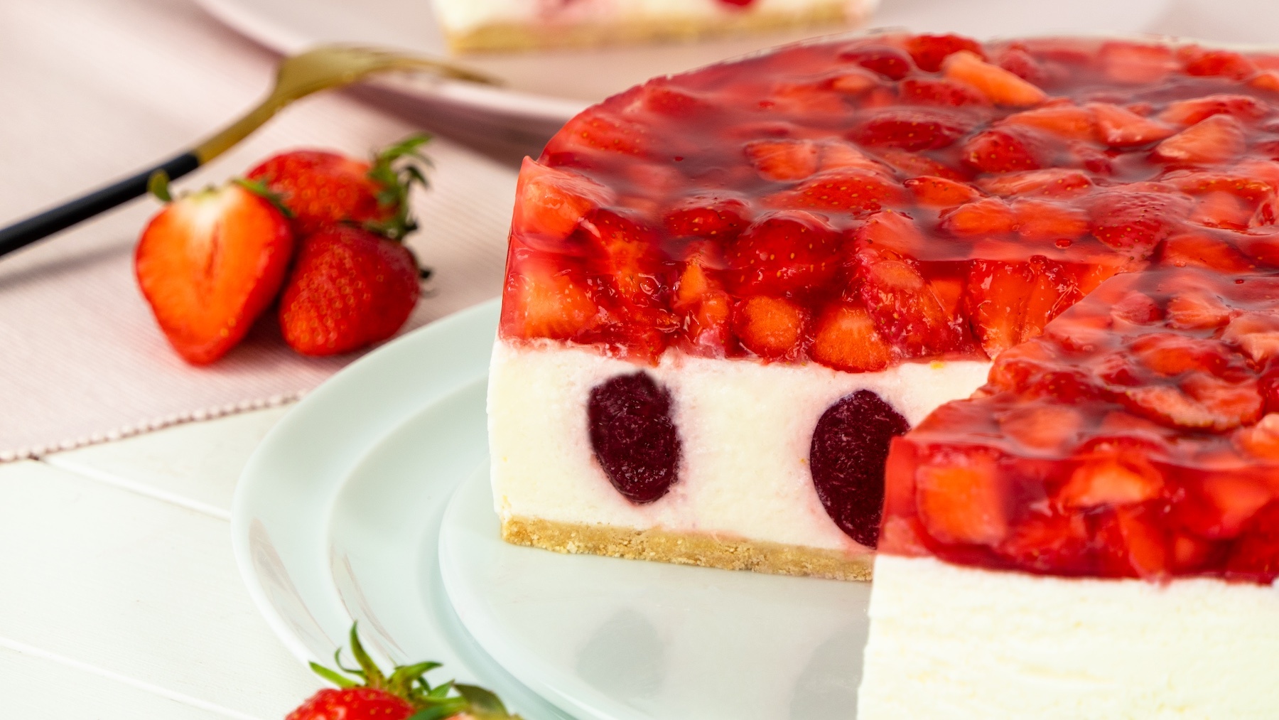 Erdbeer-Joghurt-Torte | No bake | Sommertorte | Nicoles Zuckerwerk